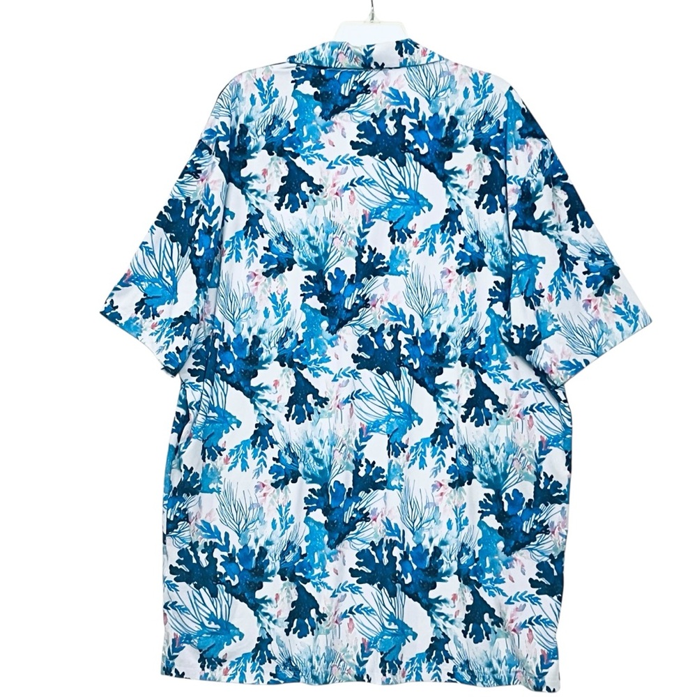 Scales Gear Golf Polo UPF50+ Clubhouse Collection Coral Tropic Beach Shirt 2XL - Picture 6 of 11